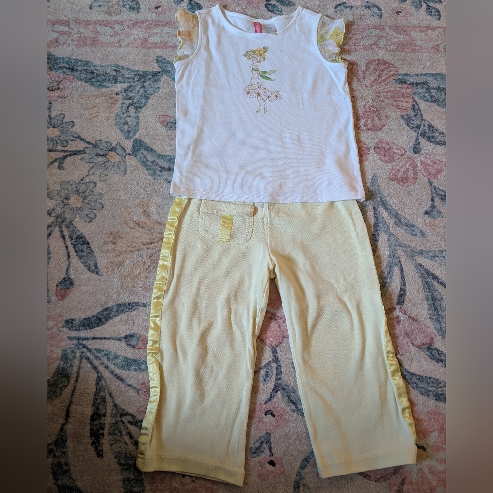 Gymboree 2005 Wildflower Fields Shirt And Capri‎ Set